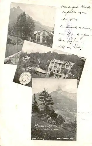 AK / Ansichtskarte  Morcles_VD Teilansichten Hotel Landschaftspanorama Alpen