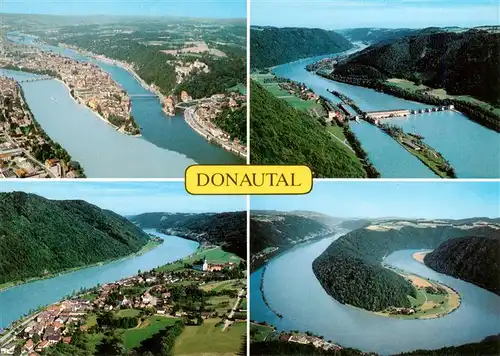 AK / Ansichtskarte  PAssAU Dreifluessestadt Donaukraftwerk Jochenstein Engelhartszell Schloegener Donauschlinge Fliegeraufnahmen