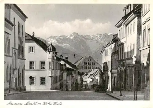 AK / Ansichtskarte 73959357 Murnau_Staffelsee Markt und Hohe Kiste