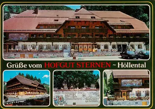 AK / Ansichtskarte  Hoellental_Schwarzwald Hofgut Sternen Teilansichten