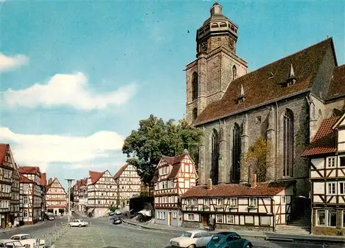 AK / Ansichtskarte 73959398 Homberg_Efze Markt Kirche