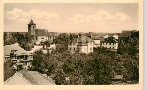 AK / Ansichtskarte 73959426 Celakovice_Czelakowitz_CZ Ortsansicht mit Kirche