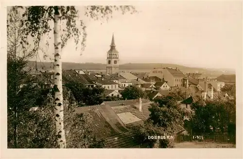 AK / Ansichtskarte  Dobruska_Gutenfeld_CZ Ortsansicht mit Kirche