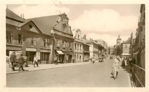 AK / Ansichtskarte  Havlickuv-Brod_Nemecky-Brod_Deutsch-Brod_CZ Hauptstrasse Stadtzentrum