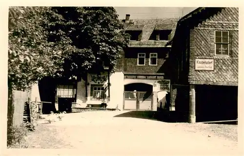 AK / Ansichtskarte  Knobelsdorf_Saalfeld_Thueringen Gasthaus Kastanienbaum