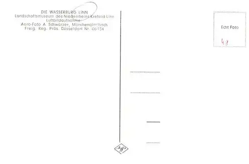 AK / Ansichtskarte 73959501 Linn__Krefeld Wasserburg Landschaftsmuseum