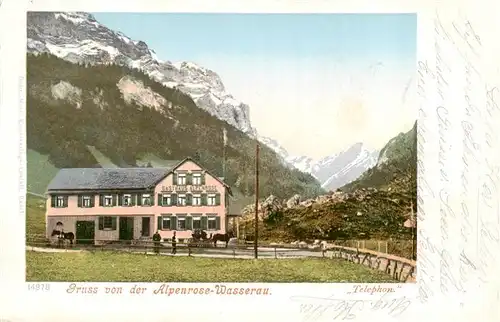 AK / Ansichtskarte  Wasserau_Wasserauen_IR Gasthaus Alpenrose Alpen