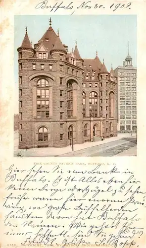 AK / Ansichtskarte  Buffalo_New_York_USA Erie County Savings Bank