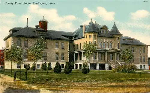 AK / Ansichtskarte  Burlington_Iowa_USA County Poor House