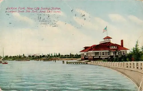 AK / Ansichtskarte  Jackson_Park_Chicago_Illinois_USA New Life Saving Station