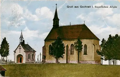 AK / Ansichtskarte 73959579 Gschnait_Altusried_Bayern Kirche Kapelle