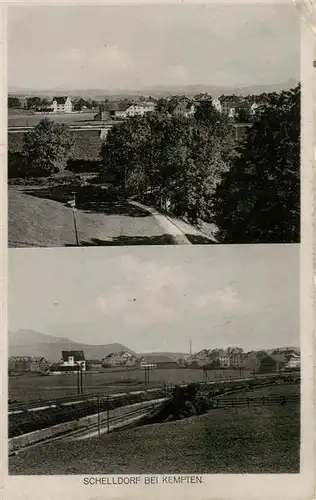 AK / Ansichtskarte  Schelldorf_Kempten_Allgaeu_Bayern Panorama Eisenbahn