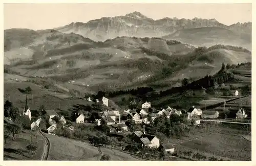 AK / Ansichtskarte  Oberhelfenschwil_SG Gesamtansicht mit Alpenpanorama
