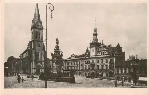 AK / Ansichtskarte  Kladno_Kladen_CZ Stadtzentrum Kirche