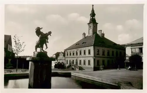 AK / Ansichtskarte  Zamberk_Senftenberg_CZ Stadtzentrum Denkmal