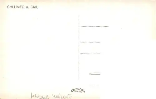 AK / Ansichtskarte  Chlumec_Cidlinou_Chlumetz_Zidlina_CZ Ansicht mit Kirche Schloss Schule