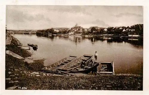 AK / Ansichtskarte  Tyn_nad_Vltavou_CZ Uferpartie an der Moldau