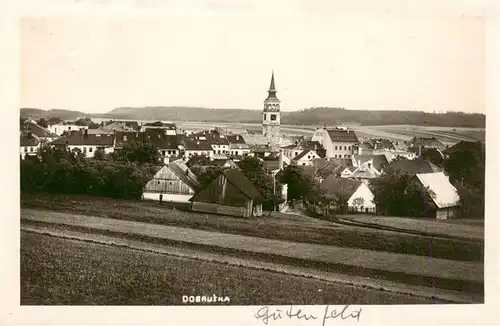 AK / Ansichtskarte 73959651 Dobruska_Gutenfeld_CZ Ortsansicht mit Kirche