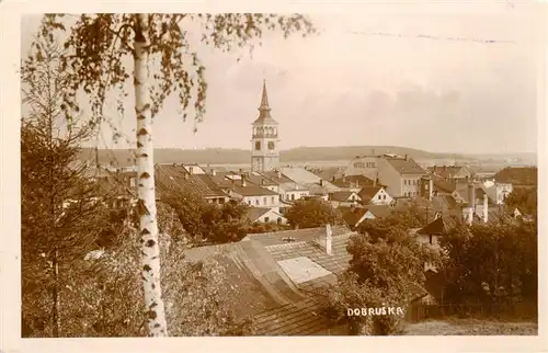 AK / Ansichtskarte 73959652 Dobruska_Gutenfeld_CZ Ortsansicht mit Kirche