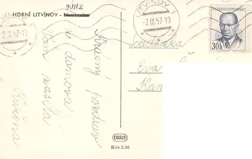 AK / Ansichtskarte  Horni_Litvinov_Oberleutensdorf_CZ Nemocnice Krankenhaus