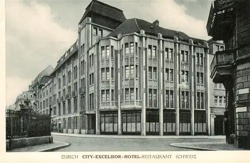AK / Ansichtskarte  ZueRICH__ZH City Excelsior Hotel Restaurant Schweiz