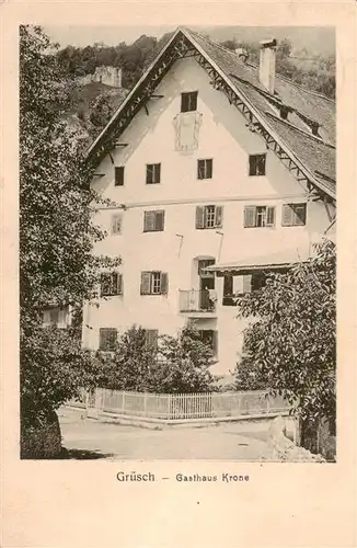 AK / Ansichtskarte  Gruesch_GR Gasthaus Krone