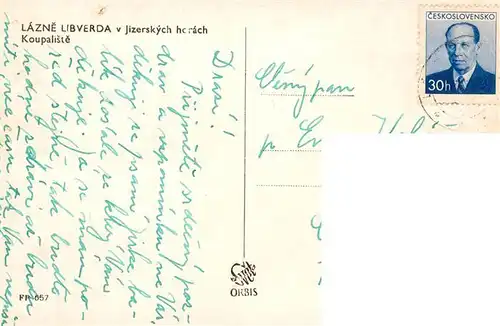 AK / Ansichtskarte  Lazne_Libverda_Bad_Liebwerda_CZ Koupaliste Freibad
