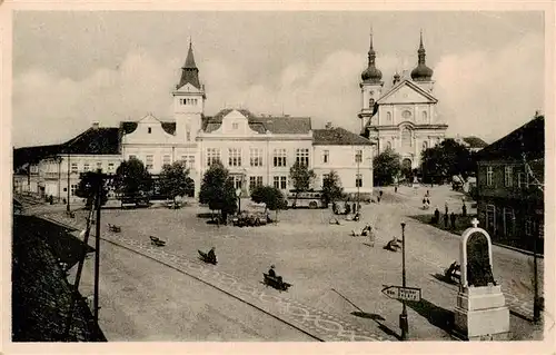 AK / Ansichtskarte 73959720 Altbunzlau_Stara_Boleslav_CZ Stara Boleslav Platz Stadtzentrum Kirche