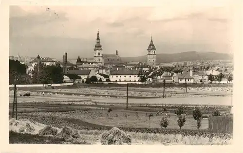 AK / Ansichtskarte 73959747 Vyskov_Wischau_CZ Celkovy pohled Blick ueber die Felder zur Stadt