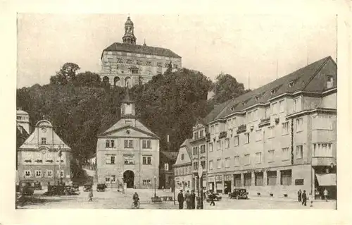 AK / Ansichtskarte  Nachod_CZ Motiv Stadtzentrum Schloss