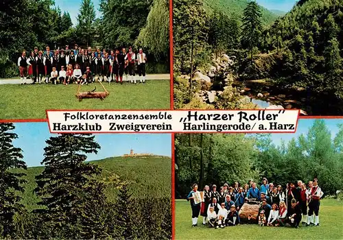 AK / Ansichtskarte 73959796 Harlingerode Folklore Ensemble Harzer Roller Harzclub Zweigverein Harlingerode