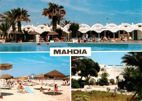 AK / Ansichtskarte  Mahdia_Tunesie Vues de lhotel El Mehdi Strand Palmen