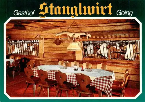 AK / Ansichtskarte  Going_Ellmau_Wilden_Kaiser_Tirol_AT Gasthof Stanglwirt Kuhstall Stube