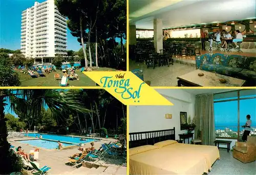 AK / Ansichtskarte  Can_Picafort_Mallorca_ES Hotel Tonga Sol Speisesaal Freibad Appartement