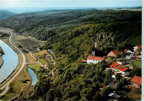 AK / Ansichtskarte  Essing Gasthaus und Pension Ritterschaenke Fliegeraufnahme