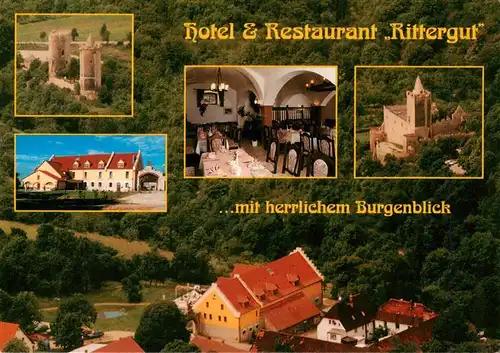 AK / Ansichtskarte 73959878 Kreipitzsch Hotel Restaurant Rittergut Burg Gastraum Fliegeraufnahme