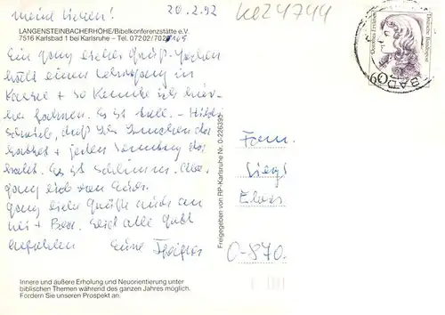 AK / Ansichtskarte  Karlsbad_Karlsruhe Langensteinbacherhoehe Fliegeraufnahme