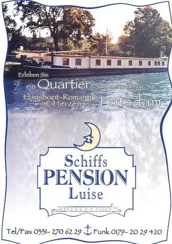 AK / Ansichtskarte 73959923 Potsdam Schiffs Pension Luise