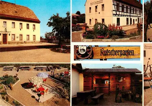 AK / Ansichtskarte 73959943 Klipphausen_Sachsen Gasthof zur Ausspanne Kutschergarten Teilansichten