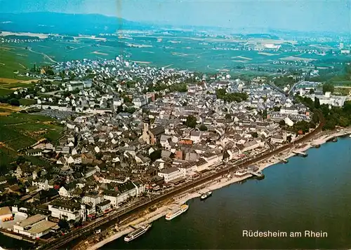 AK / Ansichtskarte  RueDESHEIM_am_Rhein Fliegeraufnahme