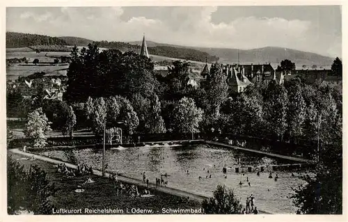 AK / Ansichtskarte  Reichelsheim_Odenwald Schwimmbad Luftkurort