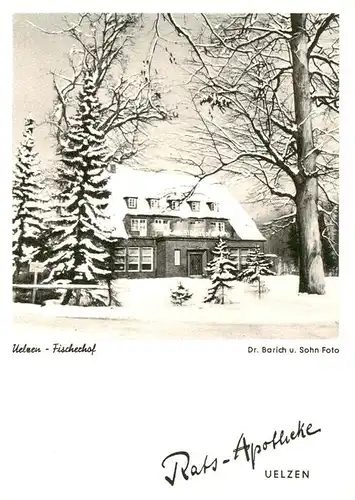 AK / Ansichtskarte  Uelzen_Lueneburger_Heide_Hannover Fischerhof im Winter