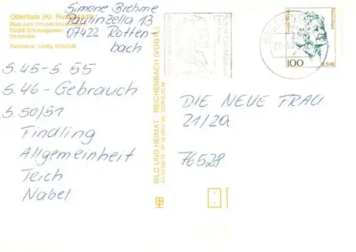AK / Ansichtskarte 73960054 Oberhain_Rudolstadt_Thueringen OT Mankenbach FDGB Erholungsheim Ortsmotiv