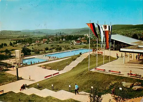 AK / Ansichtskarte  Ebern Freibad