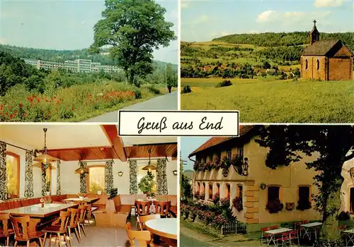 AK / Ansichtskarte  End_Bad_Staffelstein Gasthof Pension Adlerbraeu Gaststube Panorama Kapelle