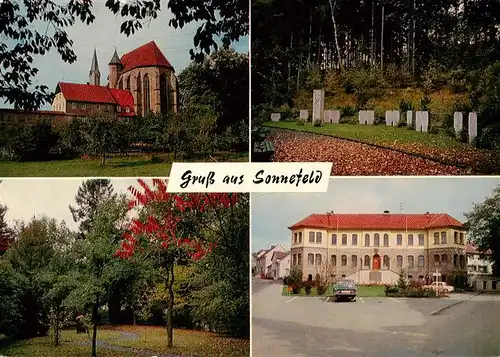 AK / Ansichtskarte 73960106 Sonnefeld Kirche Park Schloss