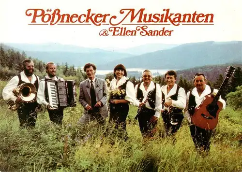 AK / Ansichtskarte  Poessneck Poessnecker Musikanten und Ellen Sander