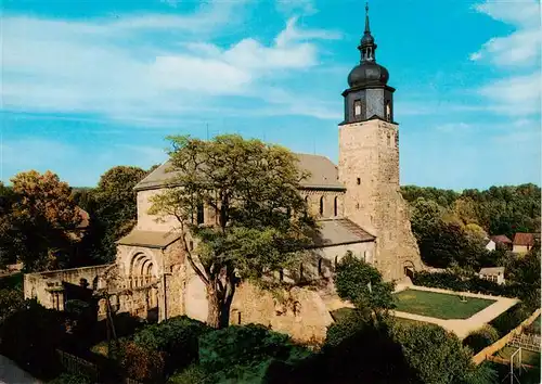 AK / Ansichtskarte 73960124 Thalbuergel_Buergel_Thueringen Romanische Basilika des ehem Benediktinerklosters Buergel