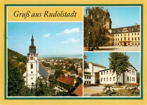 AK / Ansichtskarte 73960131 Rudolstadt_Thueringen Blick von der Heidecksburg Innenhof Theater