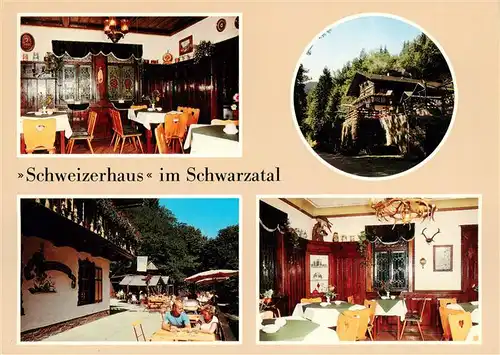 AK / Ansichtskarte 73960133 Schwarzburg_Rudolstadt_Thueringen HO Kommissionsgaststaette Schweizerhaus Gastraeume Terrasse